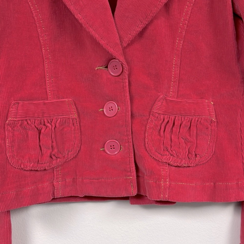 Tulle Anthropologie Pink Corduroy Blazer - Picture 3 of 9